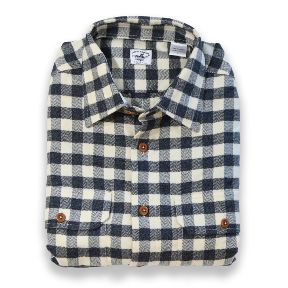 Bayman's Flannel Shirt - Atlantic Rancher CompanyBayman's Flannel ShirtAtlantic Rancher CompanyPiney02 - Car - CRGinCharcoal/Cream GinghamSBayman's Flannel Shirt Atlantic Rancher Company Charcoal/Cream Gingham S