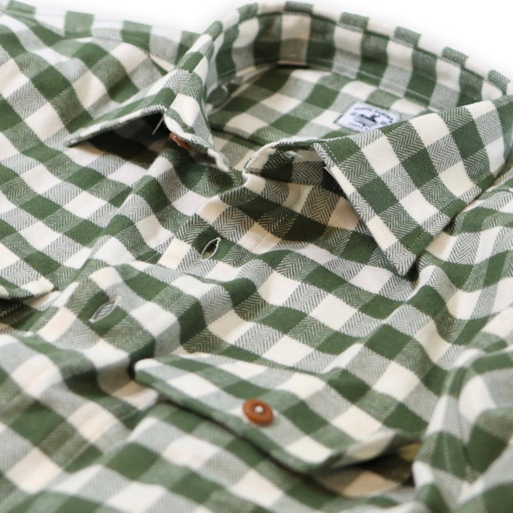 Bayman's Flannel Shirt - Atlantic Rancher CompanyBayman's Flannel ShirtAtlantic Rancher CompanyPiney02 - ev/grGinEvergreen/Cream GinghamSBayman's Flannel Shirt Atlantic Rancher Company