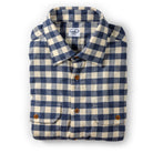 Bayman's Flannel Shirt Atlantic Rancher Company Blue/Cream Gingham S