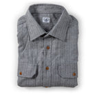 Bayman's Herringbone Flannel Shirt - Final Sale Apparel & Accessories Atlantic Rancher Company Grey Herringbone S