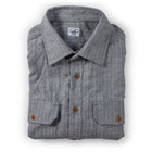 Bayman's Herringbone Flannel Shirt - Final Sale Apparel & Accessories Atlantic Rancher Company Grey Herringbone S