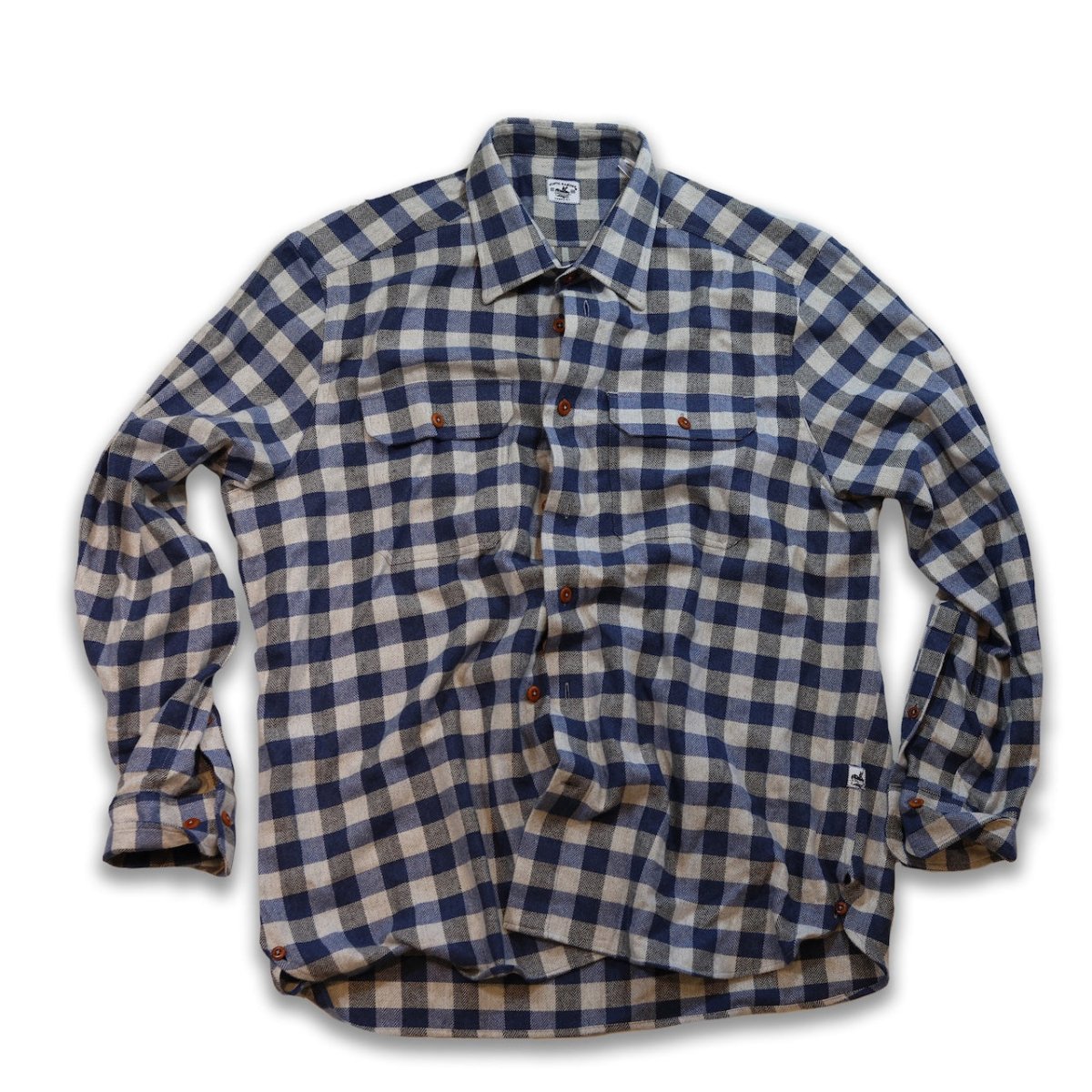 Bayman's Herringbone Gingham Flannel Shirt - Atlantic Rancher CompanyBayman's Herringbone Gingham Flannel ShirtShirtsAtlantic Rancher CompanyPiney02SBlue GinghamBayman's Herringbone Gingham Flannel Shirt Shirts Atlantic Rancher Company S Blue Gingham