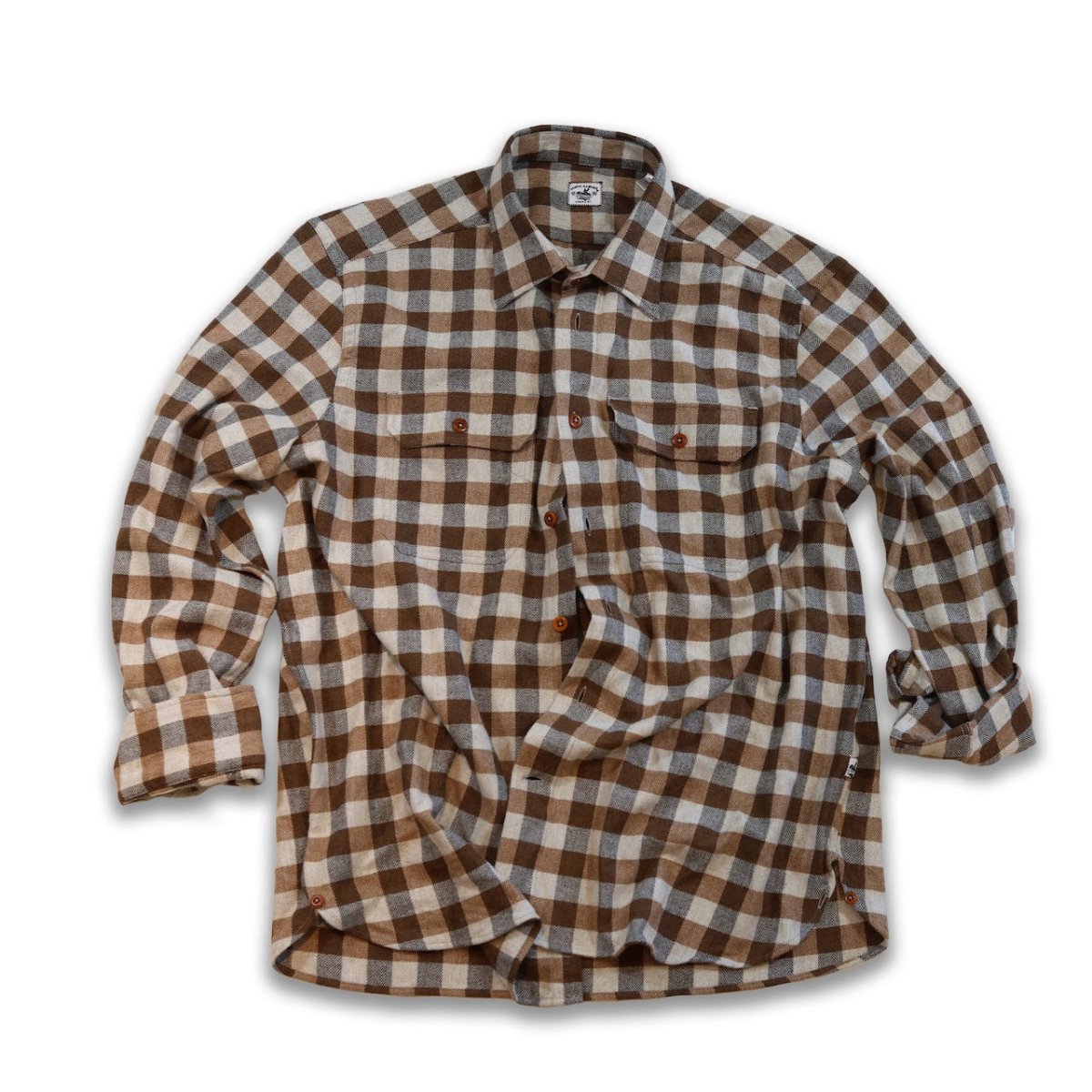 Bayman's Herringbone Gingham Flannel Shirt - Atlantic Rancher CompanyBayman's Herringbone Gingham Flannel ShirtShirtsAtlantic Rancher CompanyPiney02SBrown GinghamBayman's Herringbone Gingham Flannel Shirt Shirts Atlantic Rancher Company S Brown Gingham