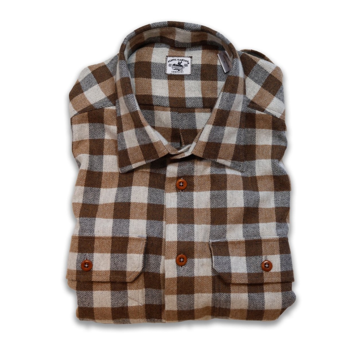 Bayman's Herringbone Gingham Flannel Shirt - Atlantic Rancher CompanyBayman's Herringbone Gingham Flannel ShirtShirtsAtlantic Rancher CompanyPiney02SBrown GinghamBayman's Herringbone Gingham Flannel Shirt Shirts Atlantic Rancher Company