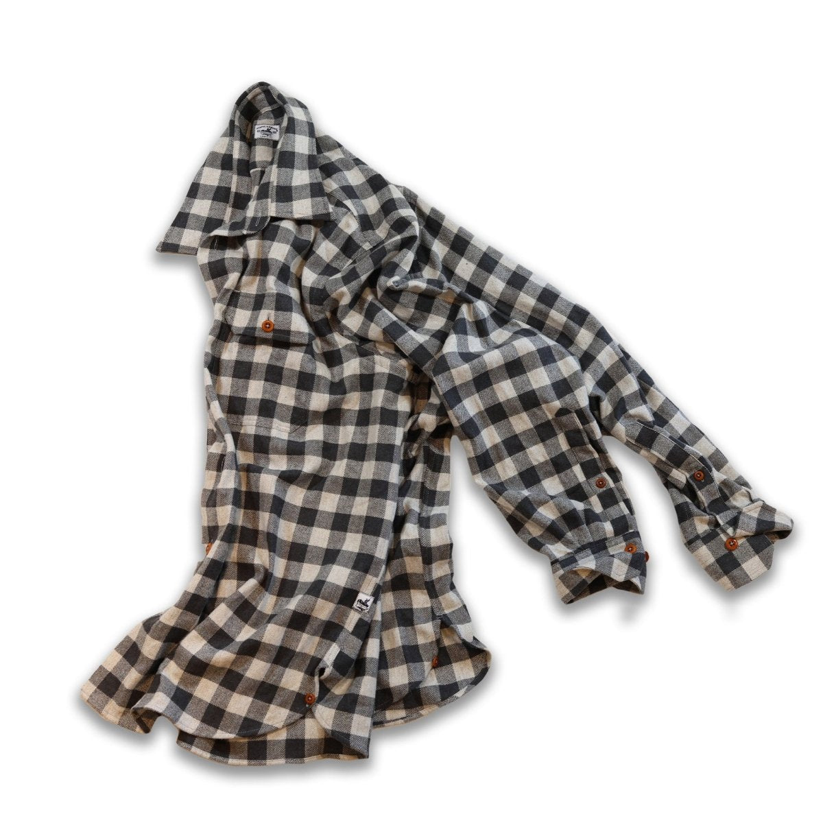 Bayman's Herringbone Gingham Flannel Shirt - Atlantic Rancher CompanyBayman's Herringbone Gingham Flannel ShirtShirtsAtlantic Rancher CompanyPiney02SCharcoal GinghamBayman's Herringbone Gingham Flannel Shirt