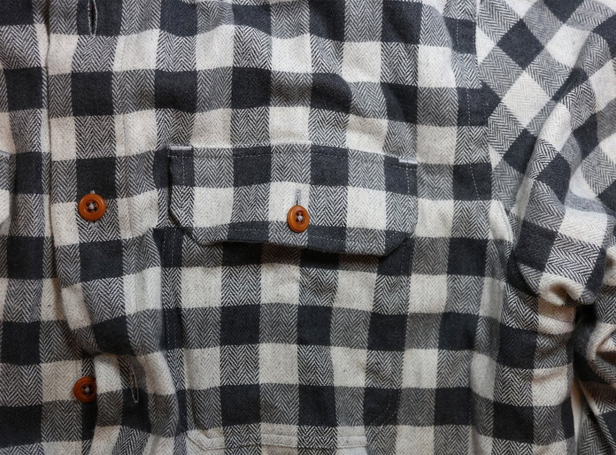 Bayman's Herringbone Gingham Flannel Shirt - Atlantic Rancher CompanyBayman's Herringbone Gingham Flannel ShirtShirtsAtlantic Rancher CompanyPiney02SCharcoal GinghamBayman's Herringbone Gingham Flannel Shirt