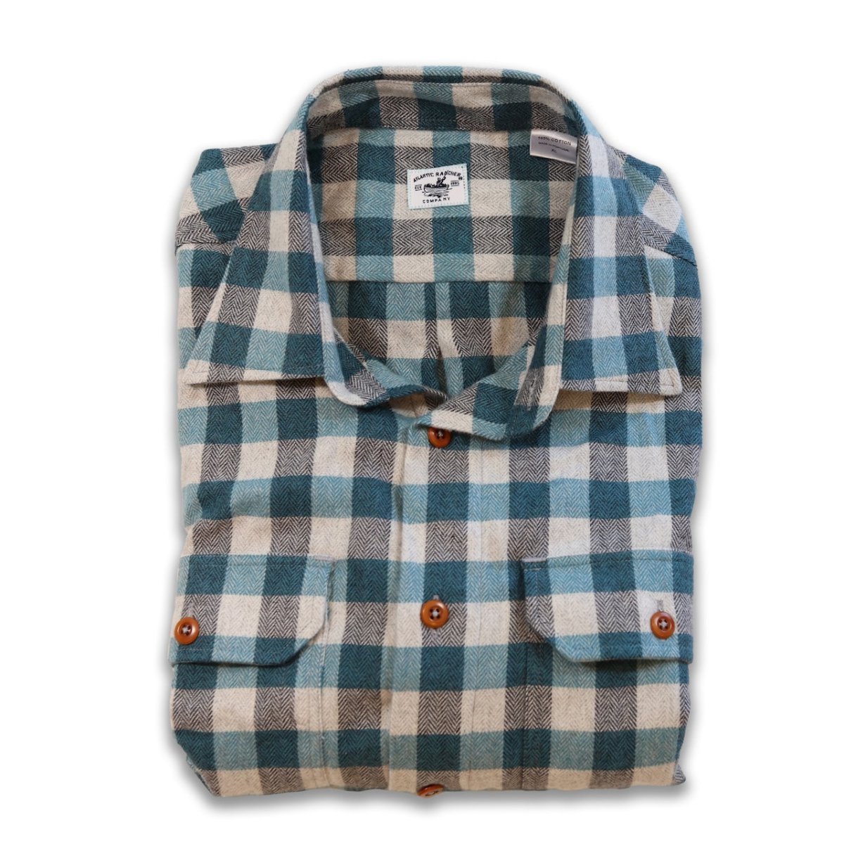 Bayman's Herringbone Gingham Flannel Shirt - Atlantic Rancher CompanyBayman's Herringbone Gingham Flannel ShirtShirtsAtlantic Rancher CompanyPiney02SPine GinghanBayman's Herringbone Gingham Flannel Shirt