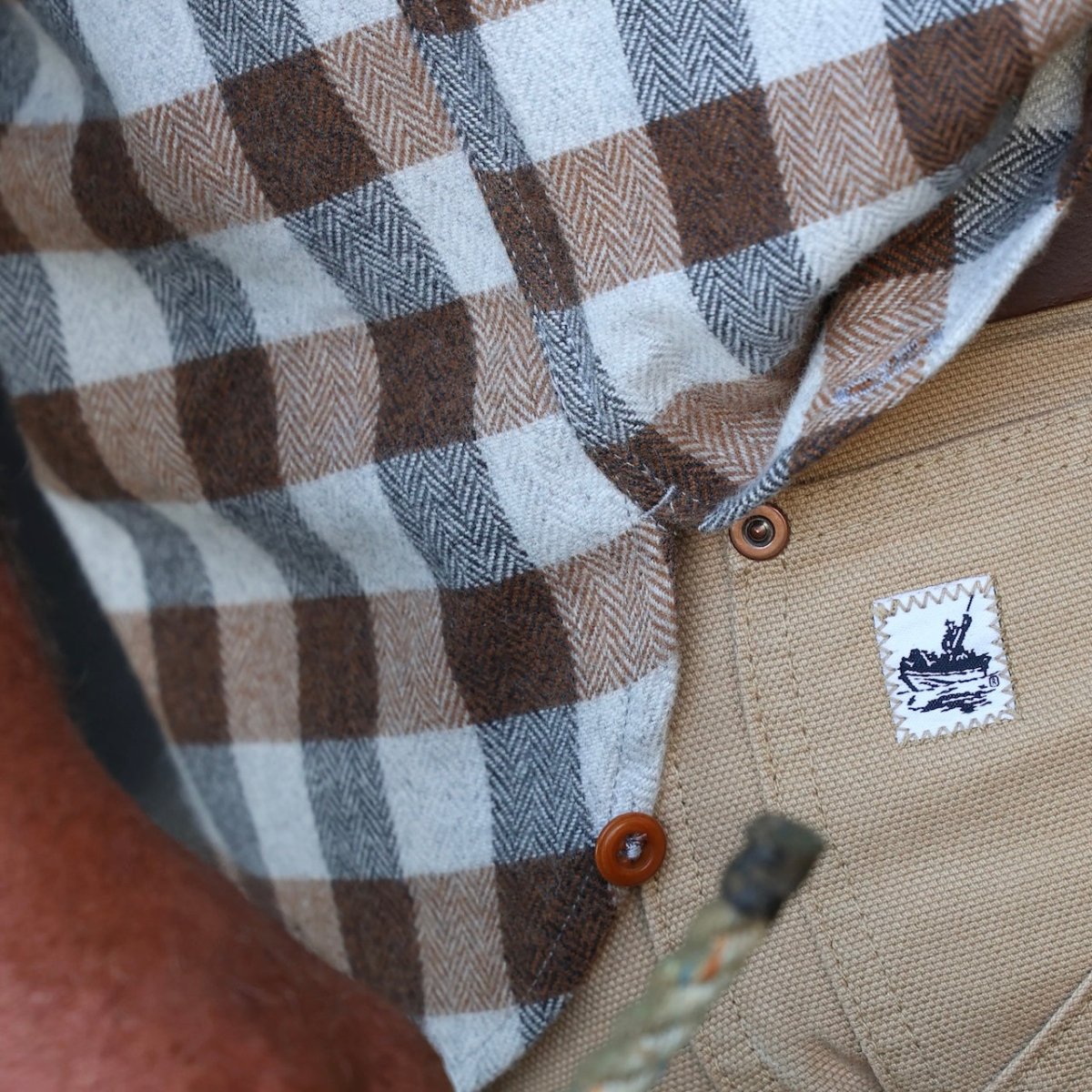 Bayman's Herringbone Gingham Flannel Shirt - Atlantic Rancher CompanyBayman's Herringbone Gingham Flannel ShirtShirtsAtlantic Rancher CompanyPiney02SBrown GinghamBayman's Herringbone Gingham Flannel Shirt