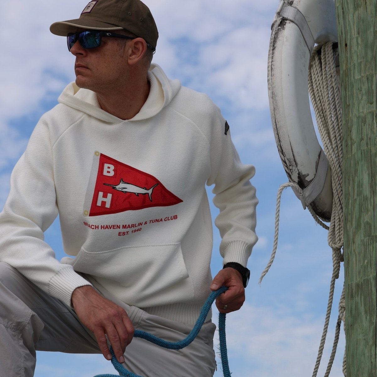 New Beach Haven Cotton Sweater Hoodie Sweaters Atlantic Rancher Company