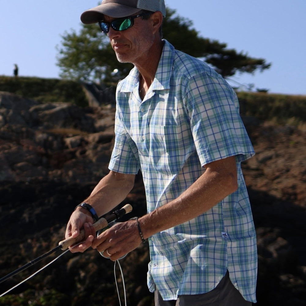 Bimini Short Sleeve Cotton Shirt- Plaids Bimini Shirts Atlantic Rancher Company
