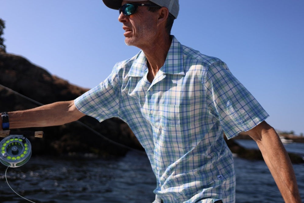 Bimini Short Sleeve Cotton Shirt- Plaids Bimini Shirts Atlantic Rancher Company
