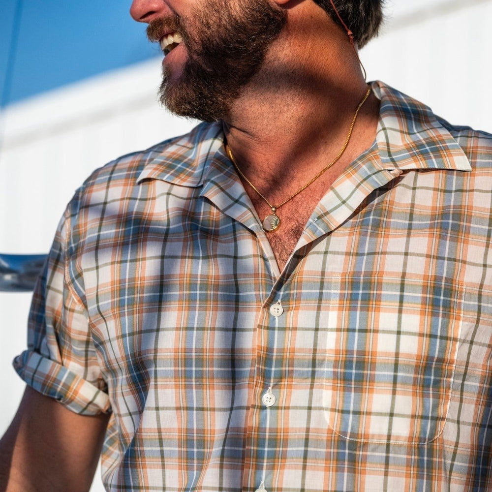Bimini Short Sleeve Cotton Shirt- Plaids - FINAL SALE Bimini Shirts Atlantic Rancher Company