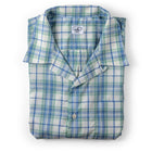 Bimini Short Sleeve Cotton Shirt- Plaids - FINAL SALE Bimini Shirts Atlantic Rancher Company Tarpon Green S