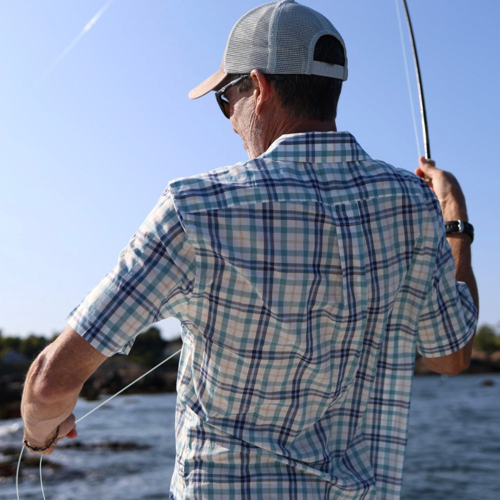 Bimini Short Sleeve Cotton Shirt- Plaids Bimini Shirts Atlantic Rancher Company