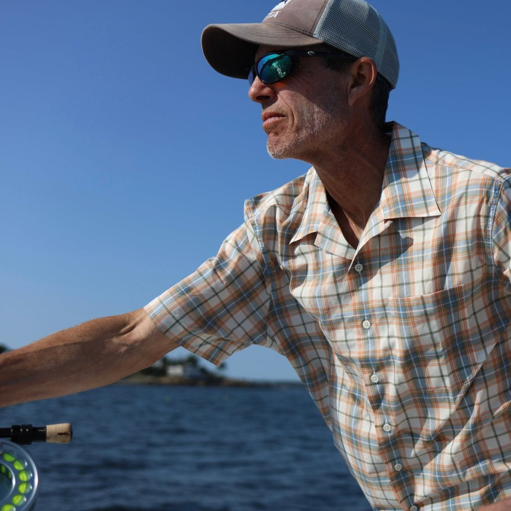 Bimini Short Sleeve Cotton Shirt- Plaids Bimini Shirts Atlantic Rancher Company