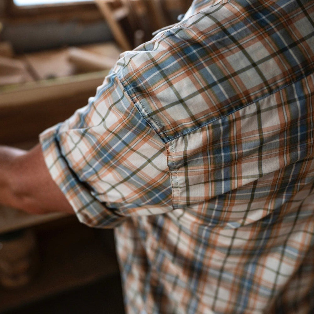 Bimini Short Sleeve Cotton Shirt- Plaids Bimini Shirts Atlantic Rancher Company