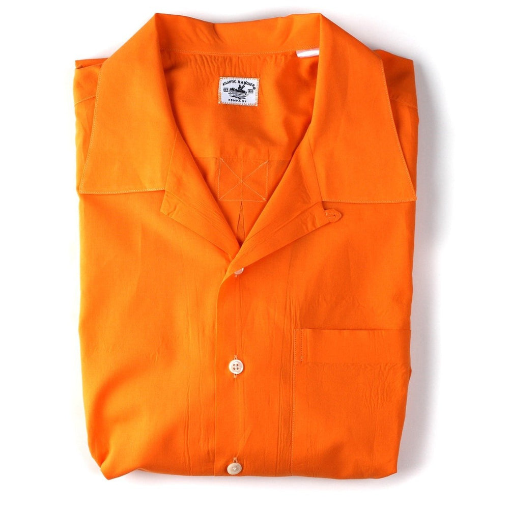 Bimini Short Sleeve Cotton Shirt- Solids Bimini Shirts Atlantic Rancher Company Mango M