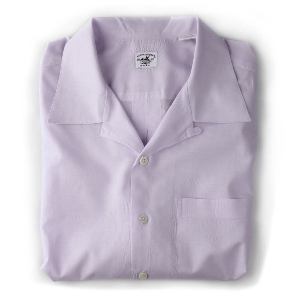 Bimini Short Sleeve Cotton Shirt- Solids Bimini Shirts Atlantic Rancher Company Lavender M
