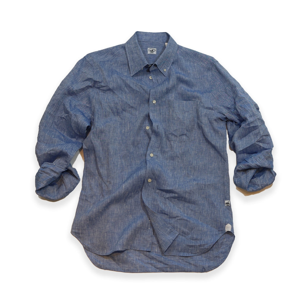 Captain's Button-down Collar Linen Shirt Shirts Atlantic Rancher Company