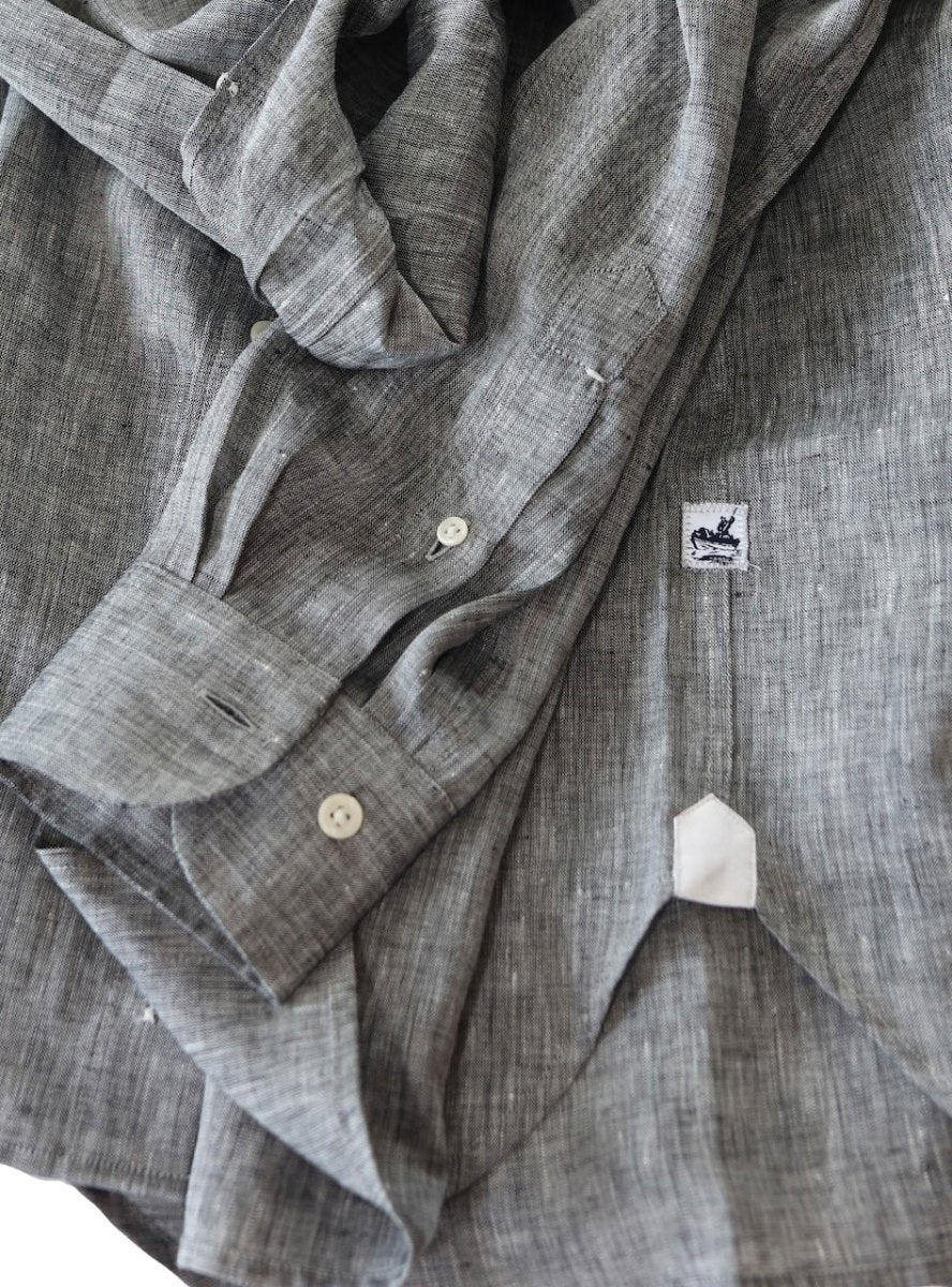 Captain's Button - down Collar Linen Shirt - Atlantic Rancher CompanyCaptain's Button - down Collar Linen ShirtShirtsAtlantic Rancher CompanyCapt - 02 CoalCoalMCaptain's Button - down Collar Linen Shirt
