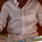 Captain's Button - down Collar Linen Shirt - Atlantic Rancher CompanyCaptain's Button - down Collar Linen ShirtShirtsAtlantic Rancher CompanyCapt - 02 CoralCoralMCaptain's Button - down Collar Linen Shirt