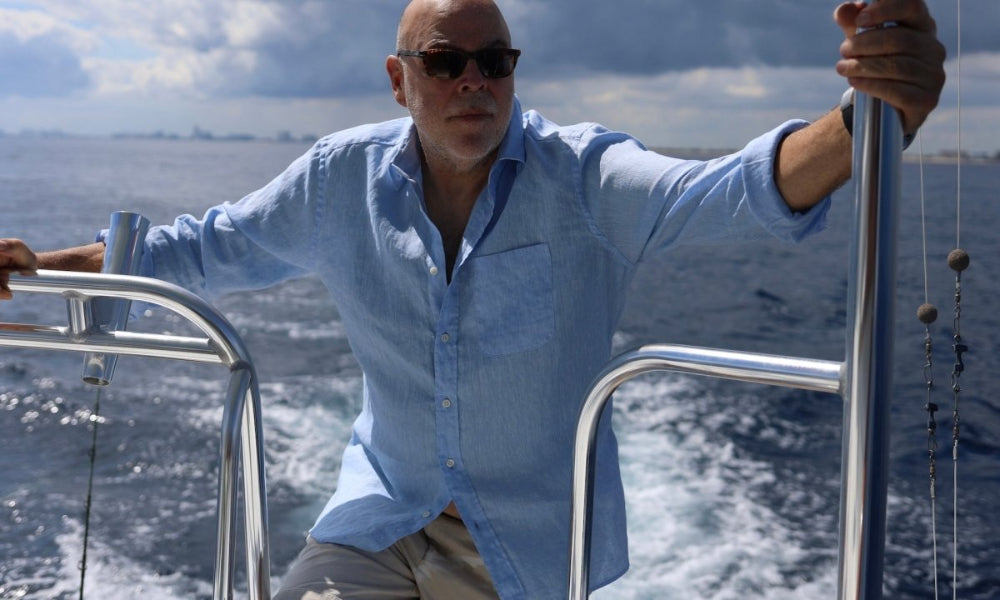 Captain's Button-down Collar Linen Shirt Shirts Atlantic Rancher Company