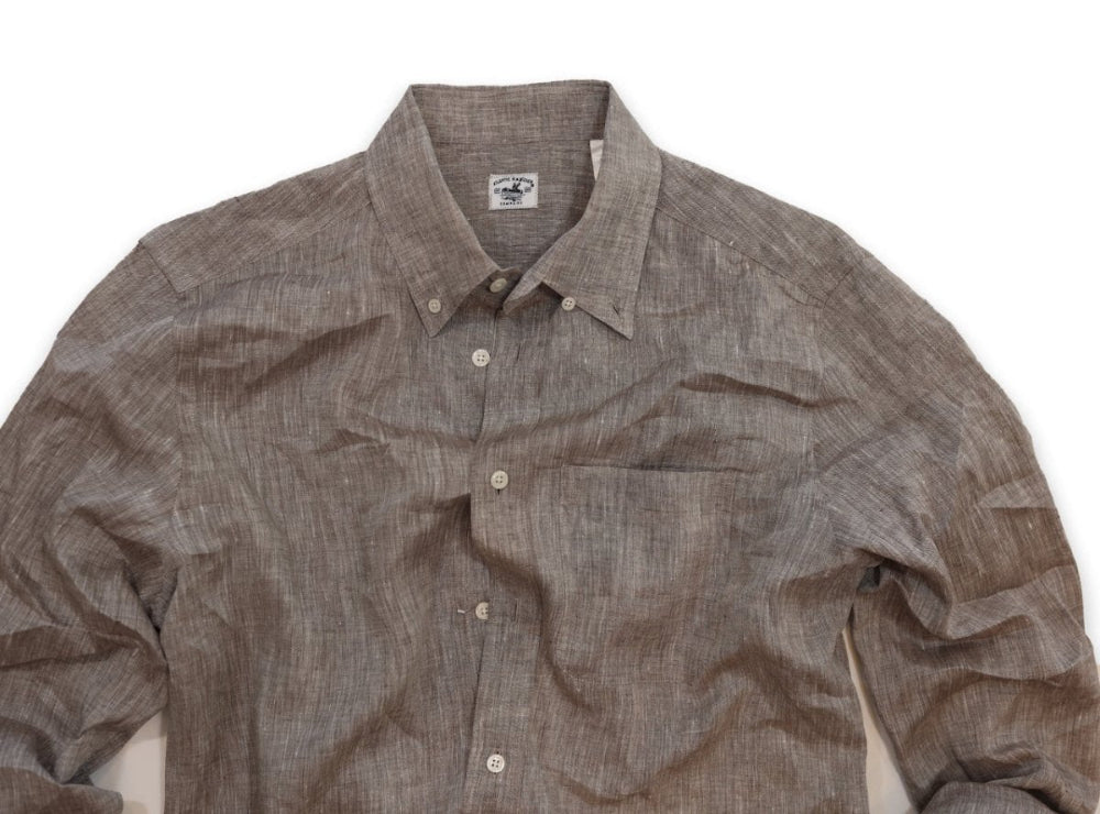 Captain's Button-down Collar Linen Shirt Shirts Atlantic Rancher Company