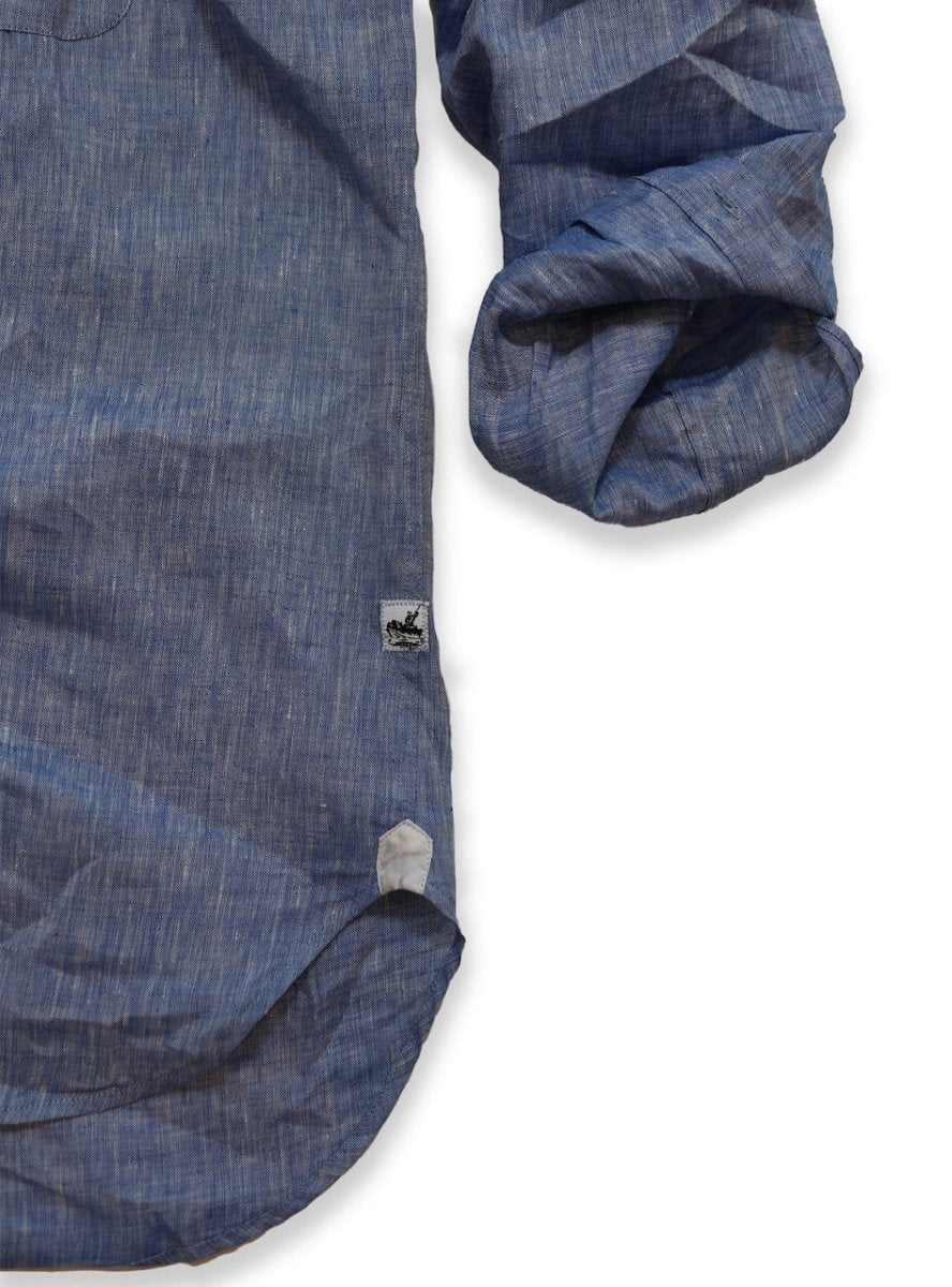 Captain's Button-down Collar Linen Shirt Shirts Atlantic Rancher Company