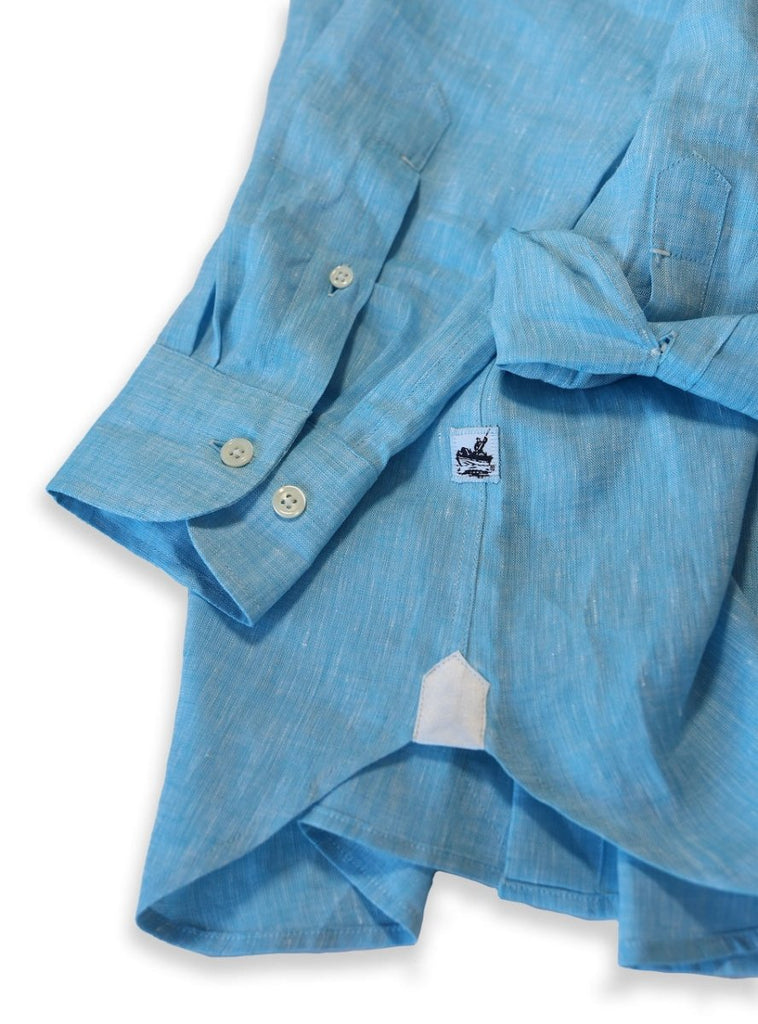 Captain's Button-down Collar Linen Shirt Shirts Atlantic Rancher Company