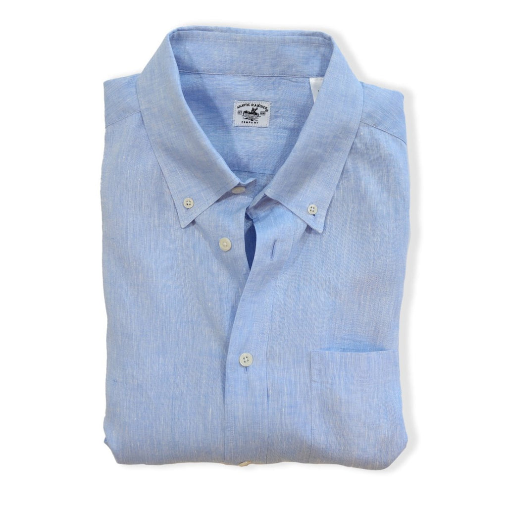 Captain's Button - down Collar Linen Shirt - Atlantic Rancher CompanyCaptain's Button - down Collar Linen ShirtShirtsAtlantic Rancher CompanyCapt - 02 BlueOffshore BlueMCaptain's Button - down Collar Linen Shirt Shirts Atlantic Rancher Company Offshore Blue M