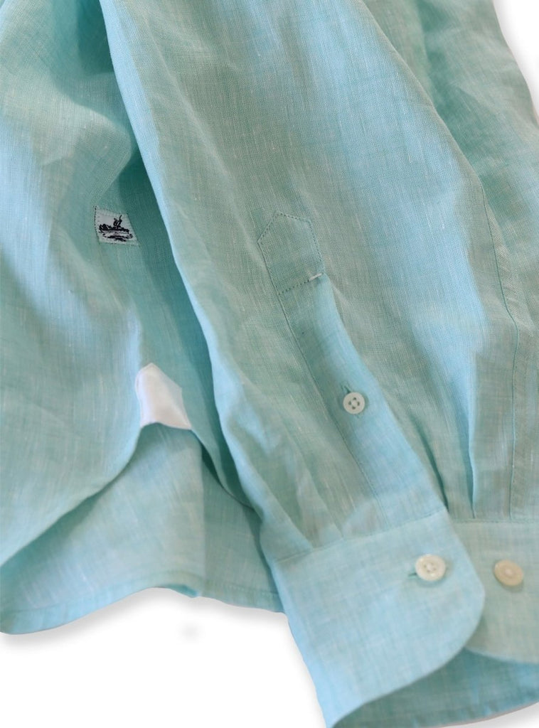 Captain's Button - down Collar Linen Shirt - Atlantic Rancher CompanyCaptain's Button - down Collar Linen ShirtShirtsAtlantic Rancher CompanyCapt - 02 MintMintMCaptain's Button - down Collar Linen Shirt