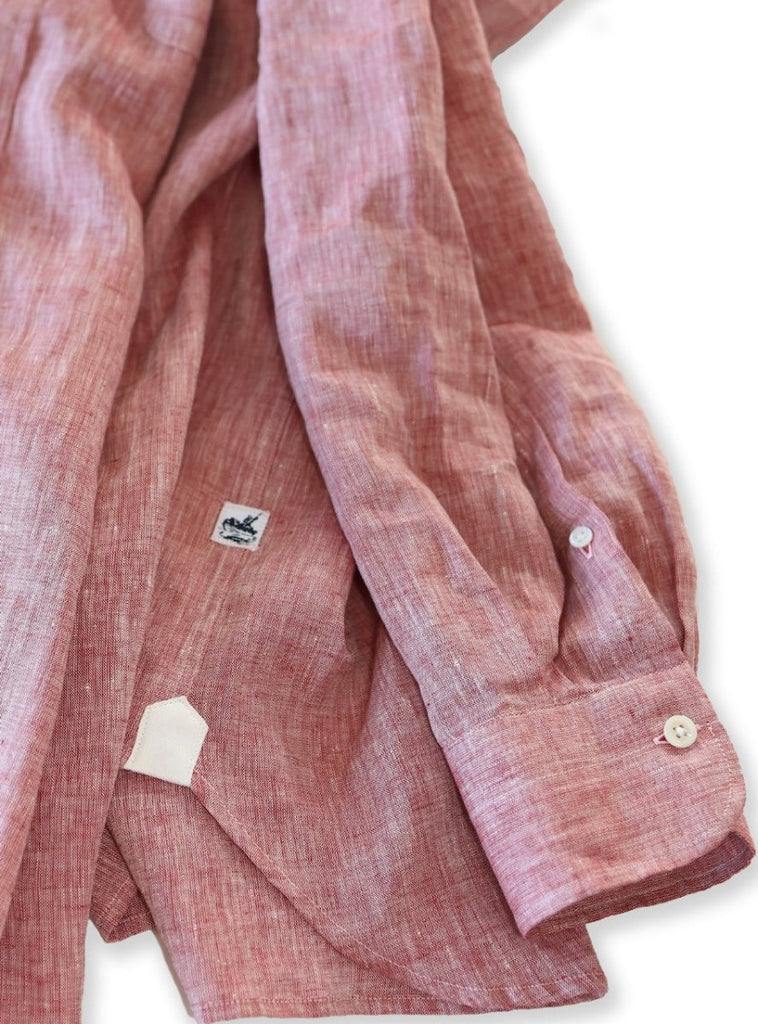 Captain's Button - down Collar Linen Shirt - Atlantic Rancher CompanyCaptain's Button - down Collar Linen ShirtShirtsAtlantic Rancher CompanyCapt - 02 BerryBerryMCaptain's Button - down Collar Linen Shirt