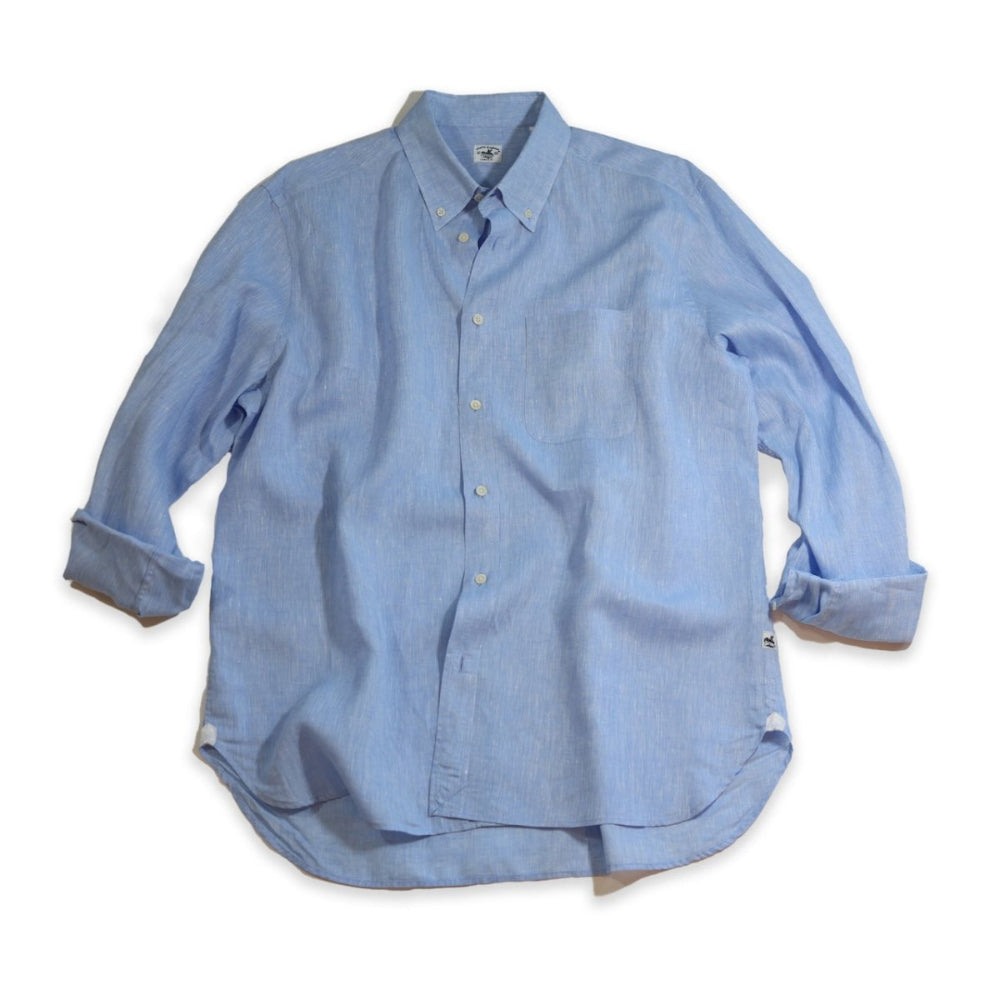 Captain's Button-down Collar Linen Shirt Shirts Atlantic Rancher Company