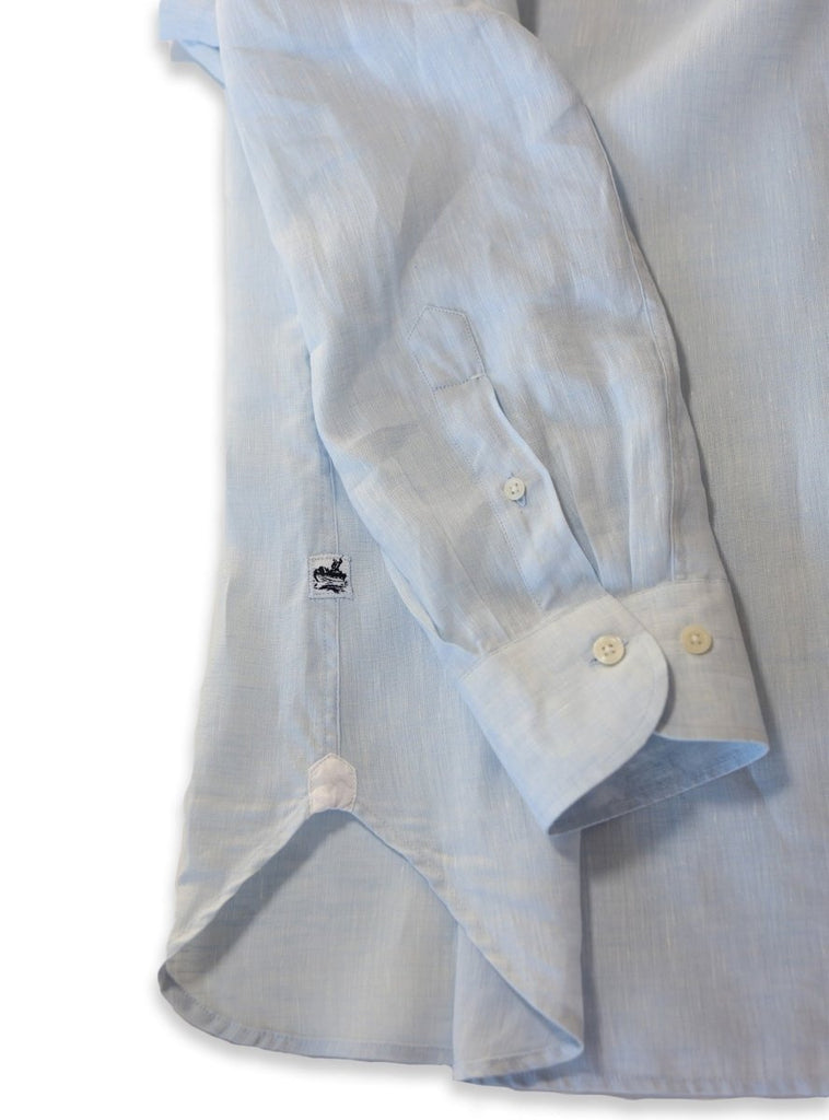 Captain's Button - down Collar Linen Shirt - Atlantic Rancher CompanyCaptain's Button - down Collar Linen ShirtShirtsAtlantic Rancher CompanyCapt - 02 Sky BlueSky BlueMCaptain's Button - down Collar Linen Shirt
