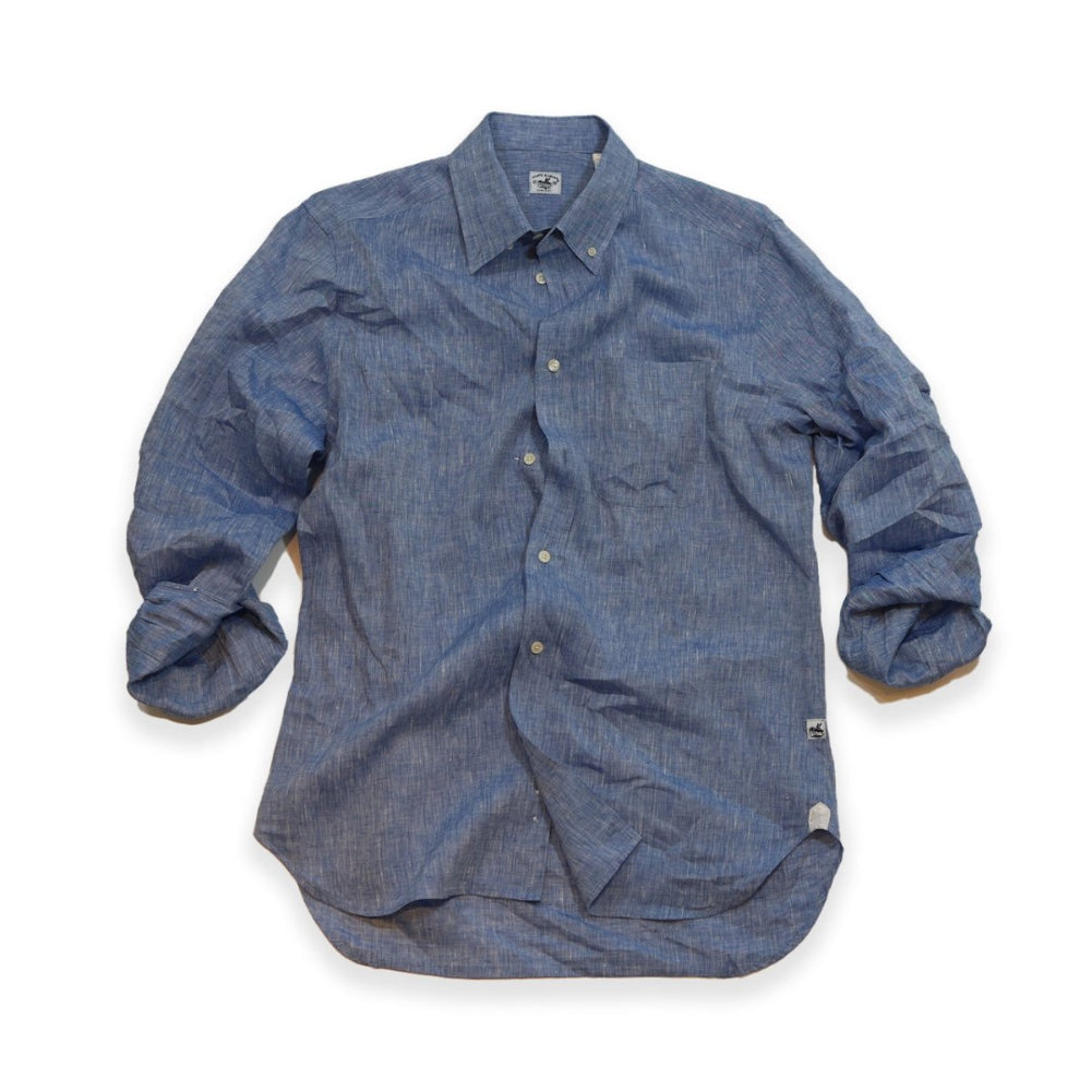 Captain's Button-down Collar Linen Shirt Shirts Atlantic Rancher Company
