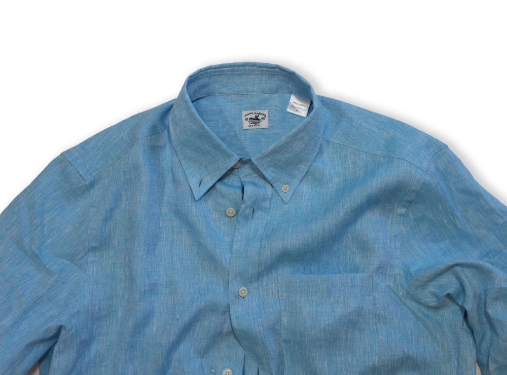 Captain's Button-down Collar Linen Shirt Shirts Atlantic Rancher Company