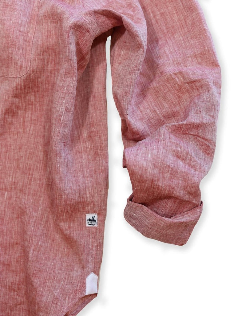 Captain's Button - down Collar Linen Shirt - Atlantic Rancher CompanyCaptain's Button - down Collar Linen ShirtShirtsAtlantic Rancher CompanyCapt - 02 BerryBerryMCaptain's Button - down Collar Linen Shirt