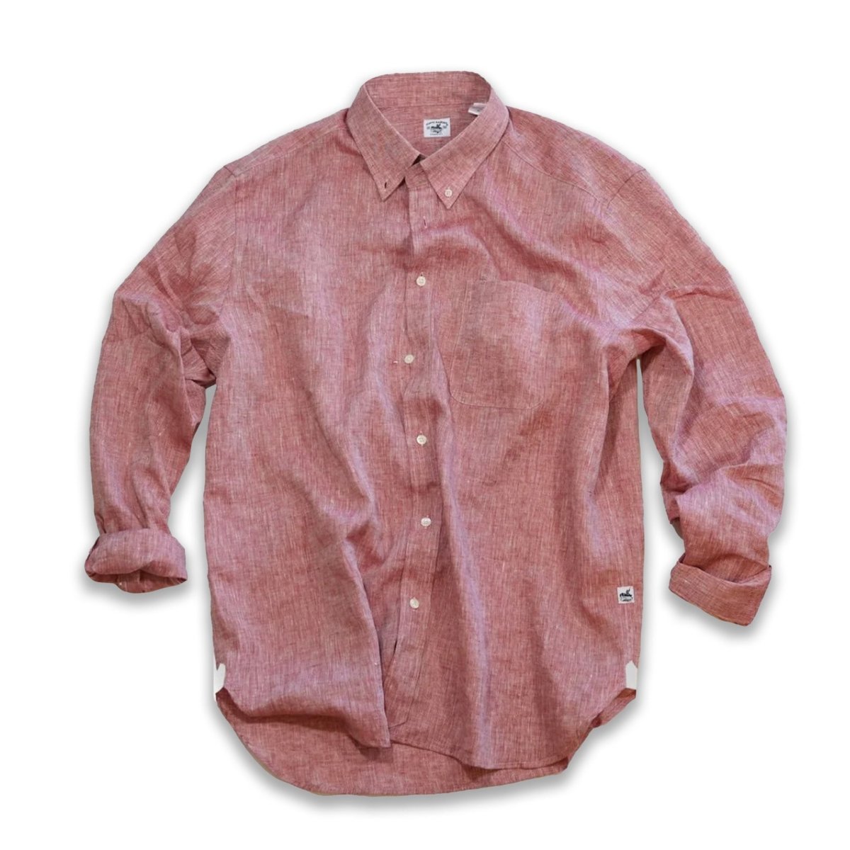 Captain's Button-down Collar Linen Shirt - Atlantic Rancher CompanyCaptain's Button-down Collar Linen ShirtShirtsAtlantic Rancher CompanyCapt-02 BerryBerryMCaptain's Button-down Collar Linen Shirt
