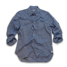 Captain's Button-down Collar Linen Shirt Shirts Atlantic Rancher Company Indigo M