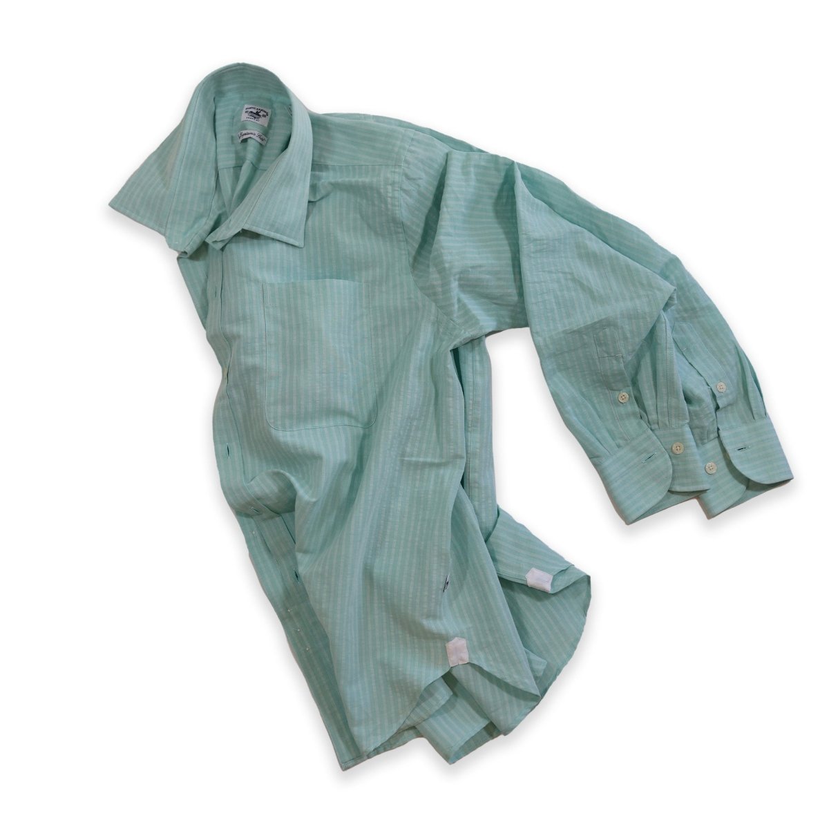 Captain's Cotton / Linen Shirt - Atlantic Rancher CompanyCaptain's Cotton / Linen ShirtAtlantic Rancher CompanyCapt.-01 L/S-3SSea Foam GreenCaptain's Cotton / Linen Shirt