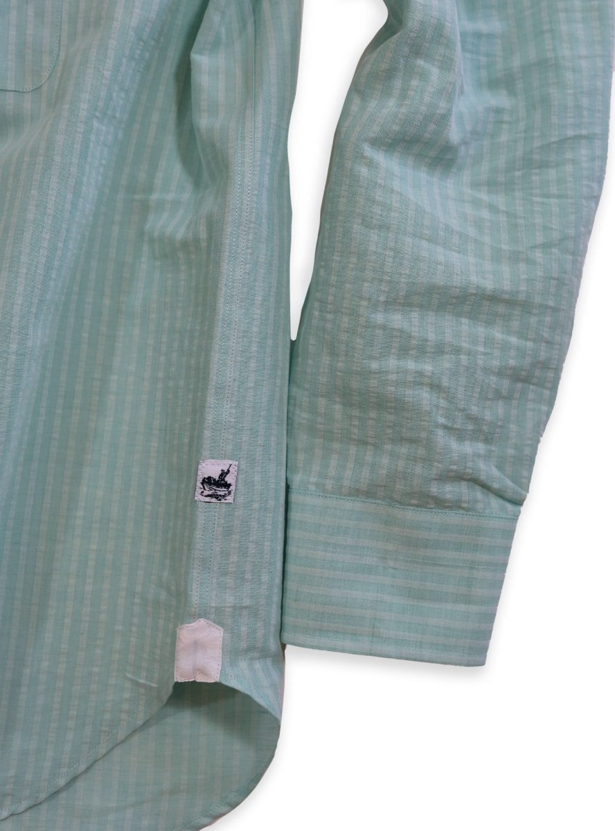 Captain's Cotton / Linen Shirt - Atlantic Rancher CompanyCaptain's Cotton / Linen ShirtAtlantic Rancher CompanyCapt.-01 L/S-3SSea Foam GreenCaptain's Cotton / Linen Shirt