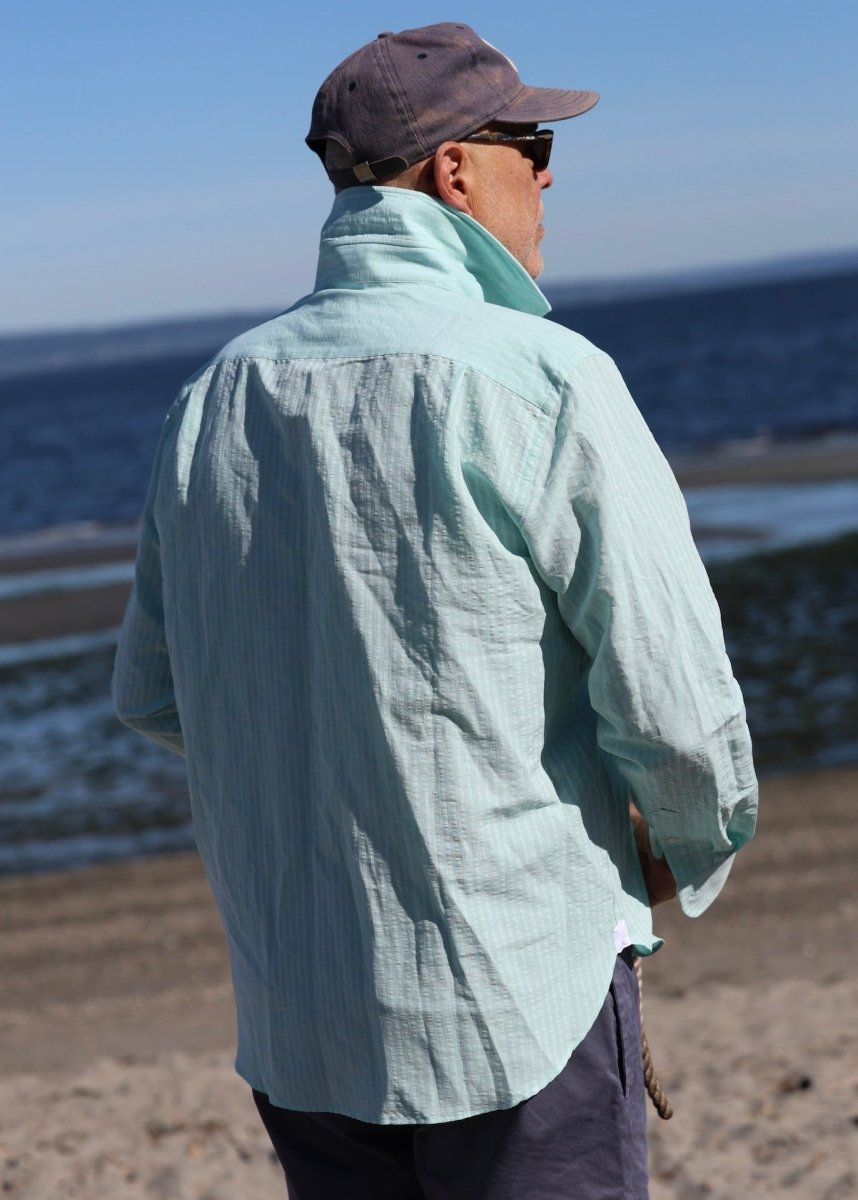Captain's Cotton / Linen Shirt - Atlantic Rancher CompanyCaptain's Cotton / Linen ShirtAtlantic Rancher CompanyCapt.-01 L/S-3SSea Foam GreenCaptain's Cotton / Linen Shirt