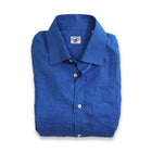 Captain's Point Collar Linen Shirt - FINAL SALE Shirts Atlantic Rancher Company Blue M