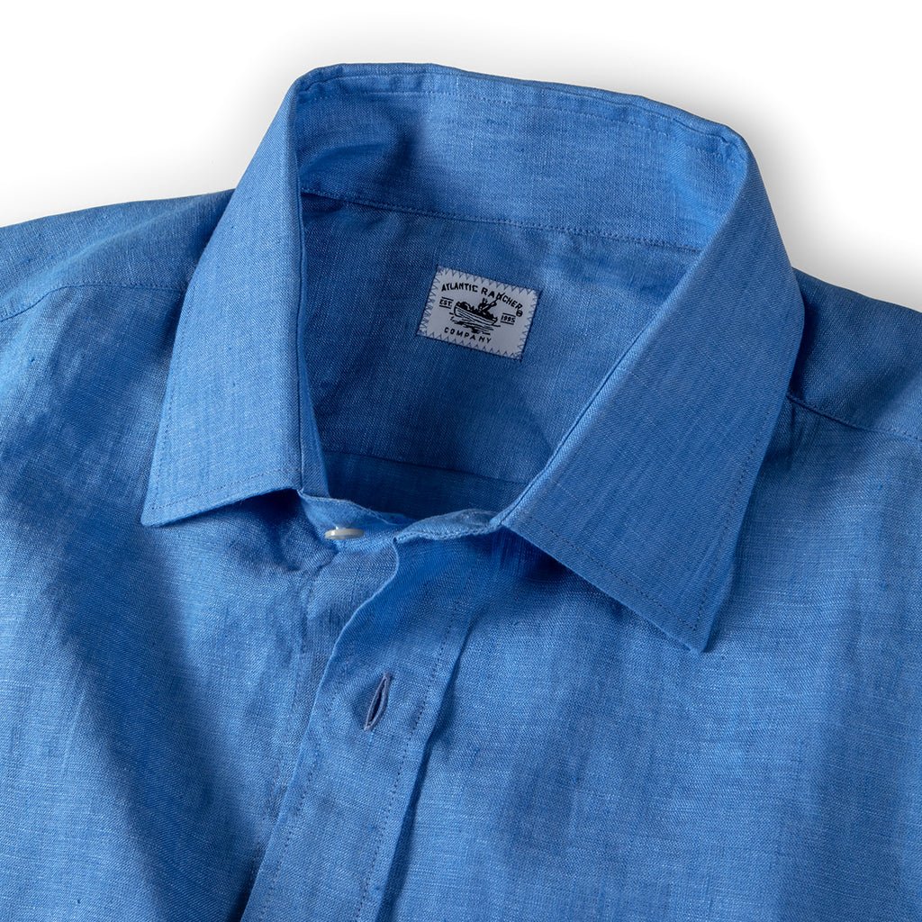 Captain's Point Collar Linen Shirt - FINAL SALE Shirts Atlantic Rancher Company