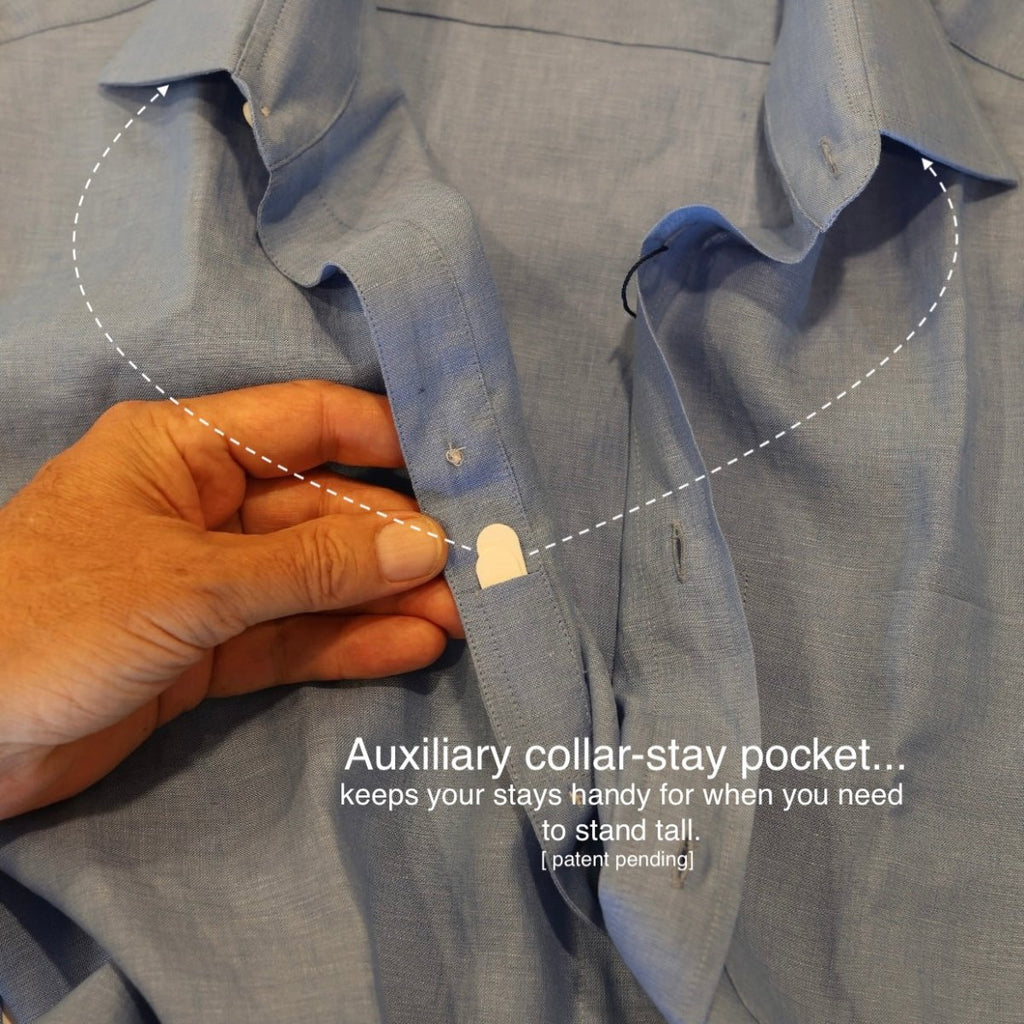 Captain's Point Collar Linen Shirt Shirts Atlantic Rancher Company