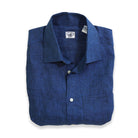 Captain's Point Collar Linen Shirt - FINAL SALE Shirts Atlantic Rancher Company Indigo M