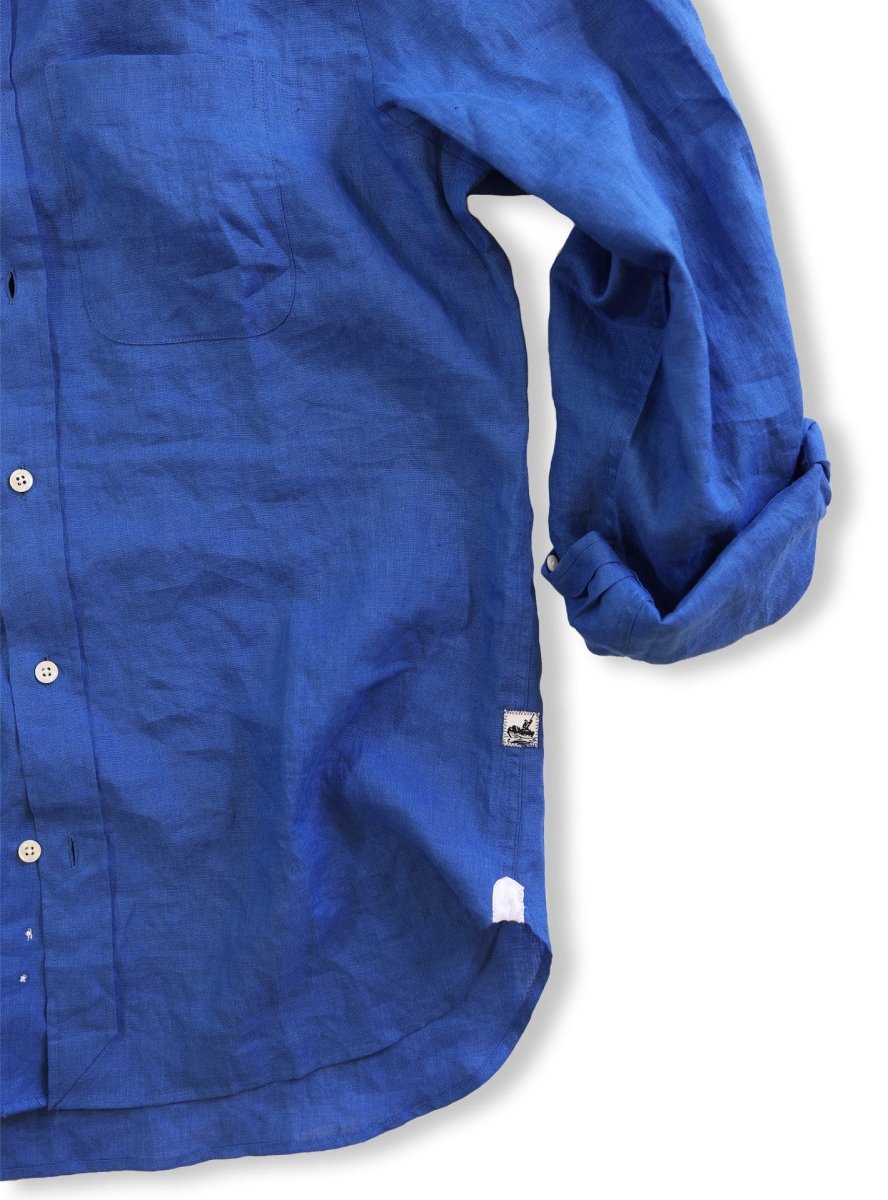Captain's Point Collar Linen Shirt - FINAL SALE Shirts Atlantic Rancher Company