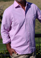 Captain's Seersucker Long Sleeve Cotton Shirt - Special Edition Shirts Atlantic Rancher Company