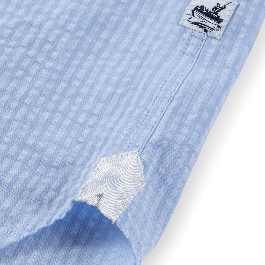 Captain's Seersucker Long Sleeve Cotton Shirt - Special Edition Shirts Atlantic Rancher Company