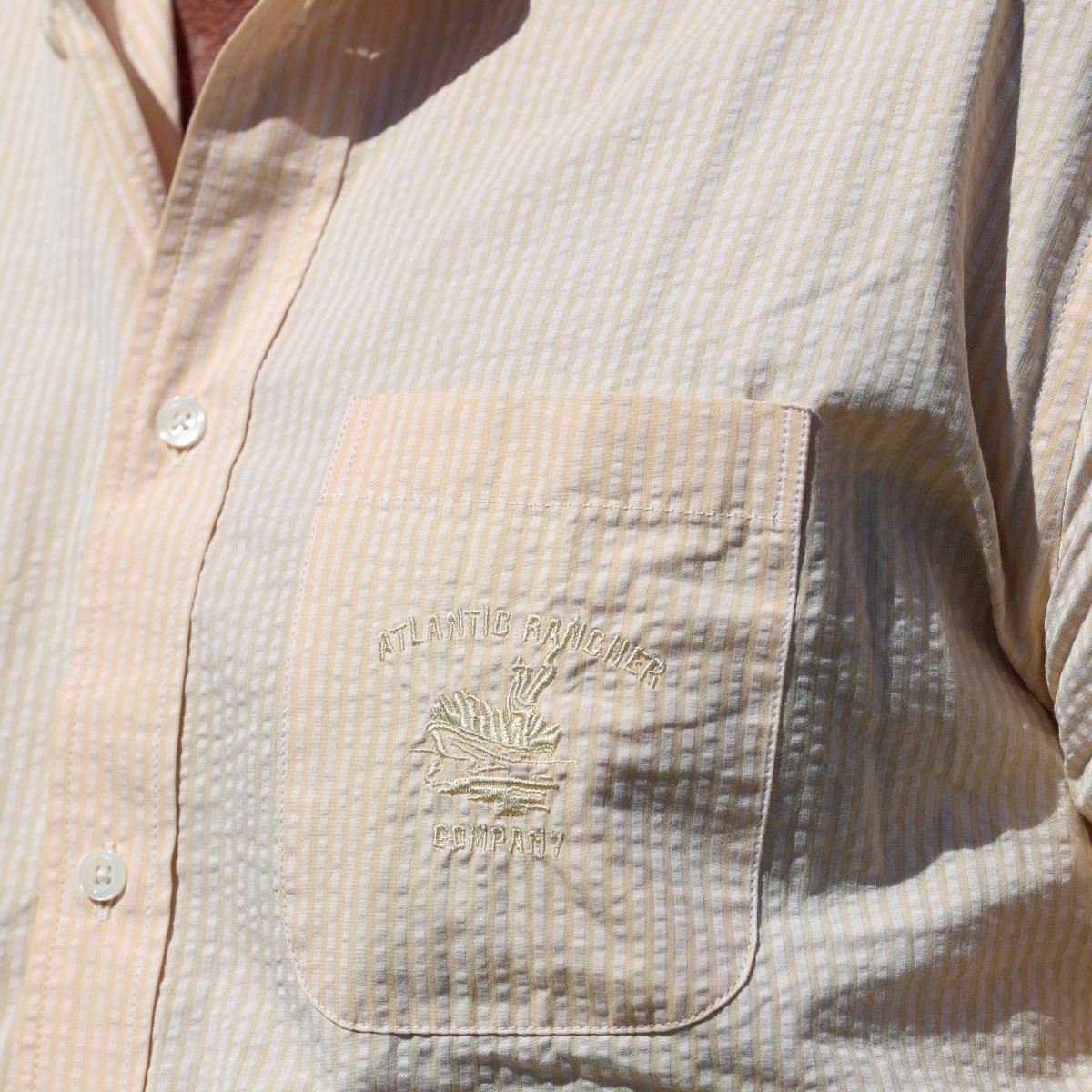 Captain's Seersucker Long Sleeve Cotton Shirt - Special Edition - Atlantic Rancher CompanyCaptain's Seersucker Long Sleeve Cotton Shirt - Special EditionShirtsAtlantic Rancher CompanyTangerineSCaptain's Seersucker Long Sleeve Cotton Shirt - Special Edition